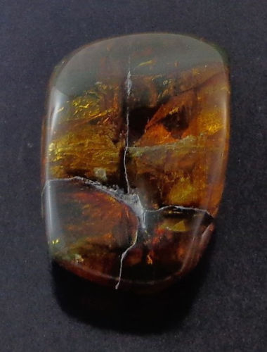 Blue Green Mexican Amber Full Polished from Chiapas 34.6g - Mayan