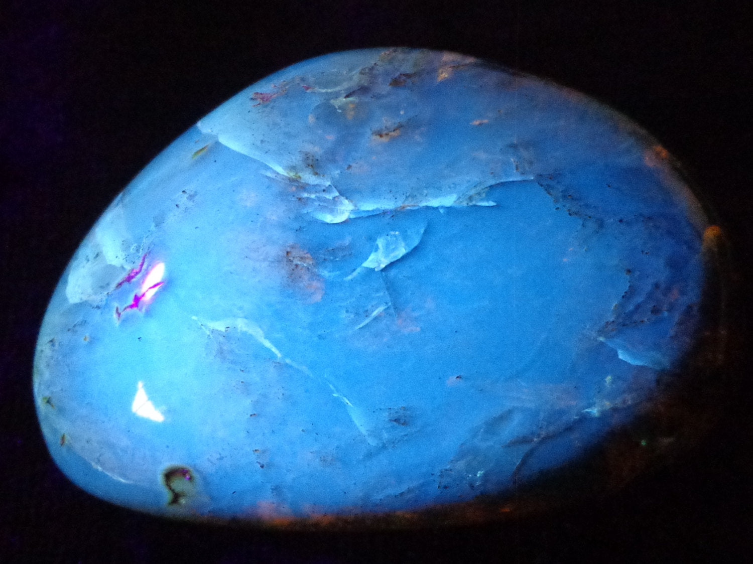 Green Mexican Amber w Some Moss Inclusion Full Polished 42g
