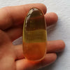 Clear Blue Green Amber Pendant Cabochon 20.1g Drop Shape