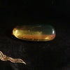 Clear Blue Green Amber Pendant Cabochon 20.1g Drop Shape