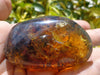 Green Mexican Amber w Some Moss Inclusion Full Polished 42g