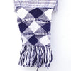 Mexican Handwoven Cream with Black Rebozo Shawl Wrap Scarf Runner From Tenancingo