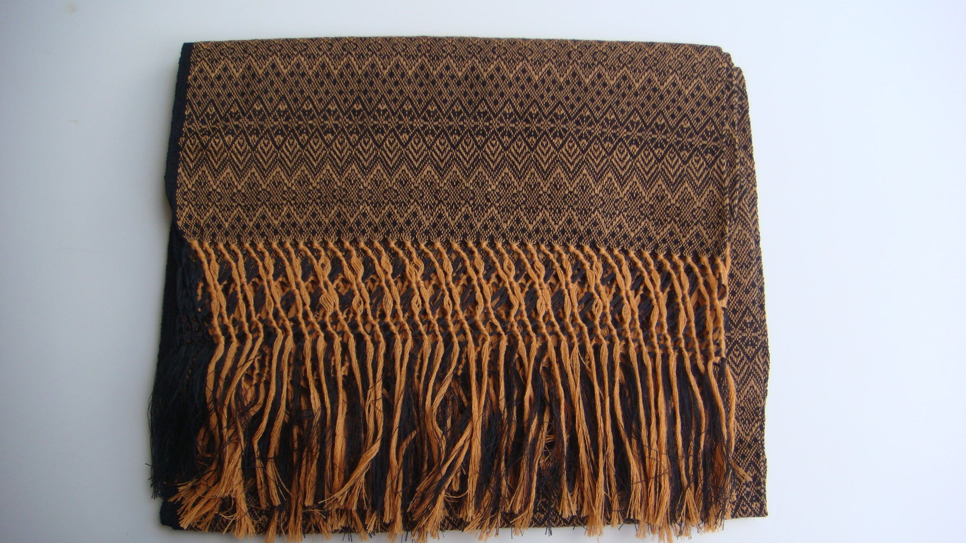 Handwoven Zapotec Brown on Ivory Cotton Rebozo Shawl 'Natural Allure' -  Smithsonian Folklife Festival Marketplace