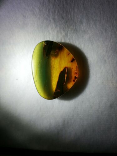 Red skin green Mexican Amber 10.3.g natural full polished