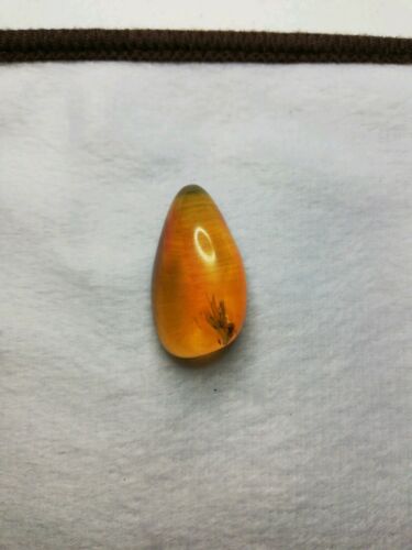 Mexican Amber 5g fully polished pendant with drop shape