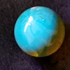 Beautiful Blue Green Amber Ball 13.6g