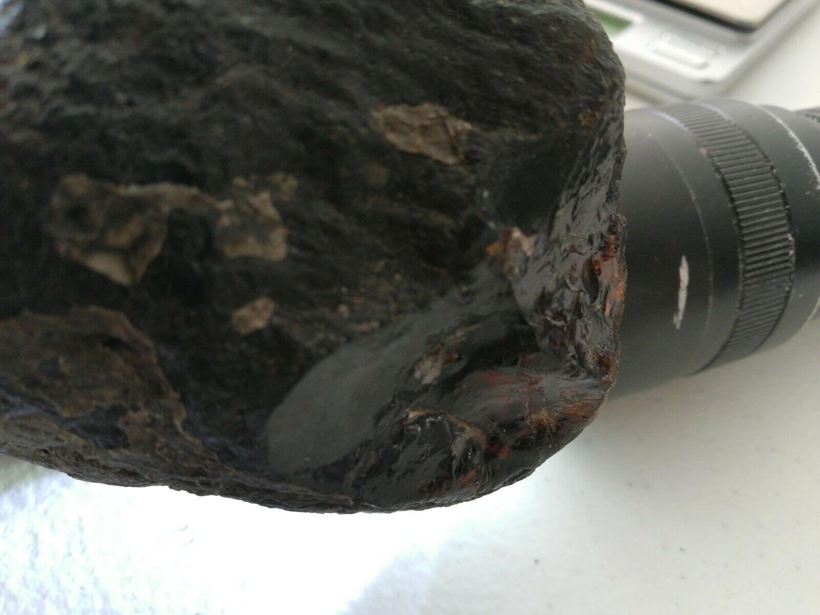 Rare dark blue green Mexican Amber 280g good shape