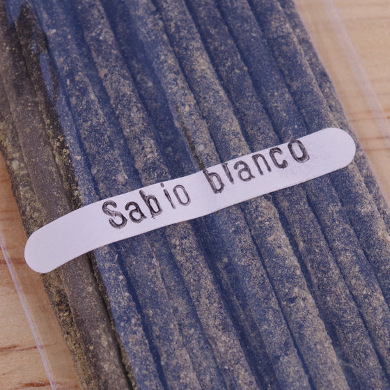 20 White Sage Shorties Incense Sticks Handrolled In Mexico
