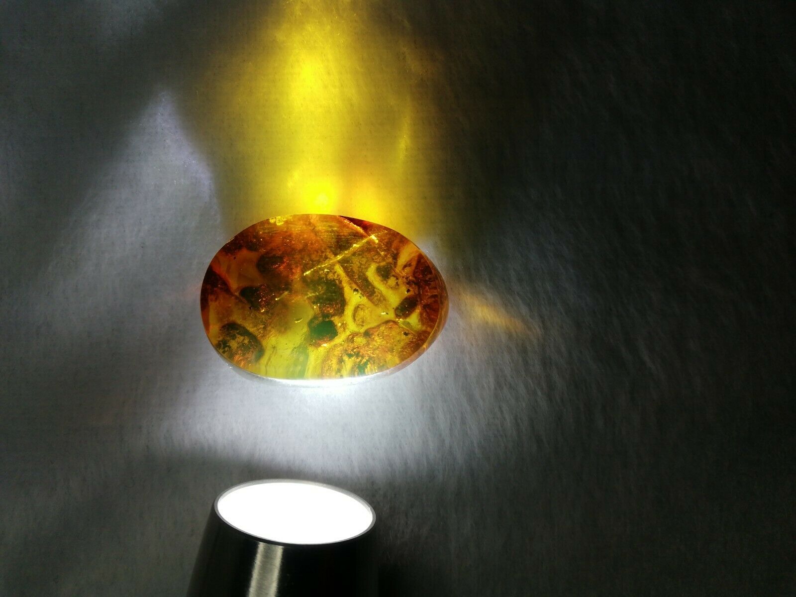 Mexican Amber 5.1g fully polished blue green gem