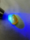 Clear Mexican Amber 5.3g fully polished blue green