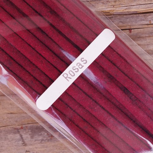 20 Rose Incense Sticks Handrolled In Mexico Long Duration 1.5 hours