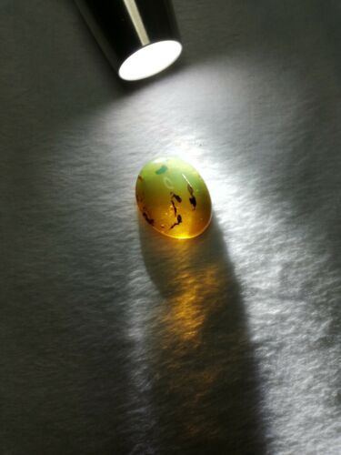 Mexican Amber 4.2g fully polished cabochon pendant