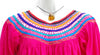 Mexican Women's Peasant Blouse Boho Hand Embroidery from Chiapas S