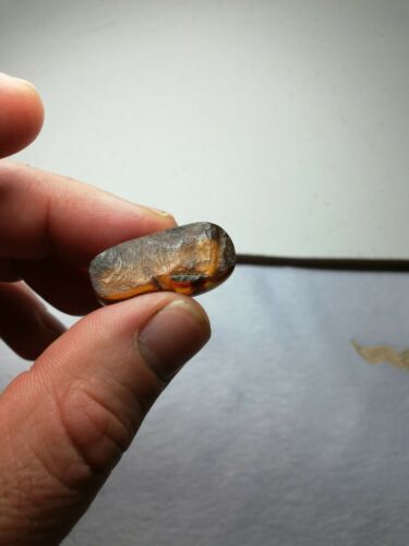 Red cognac Mexican Amber 3.1g fully polished pendant cabochon