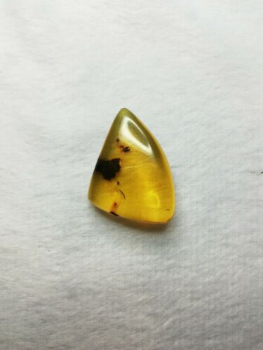 Mexican Amber 4.2g fully polished blue green cabochon pendant