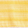 Yellow and White Mexican Rebozo Shawl with Fringes Embroidered with Cotton and Yarn