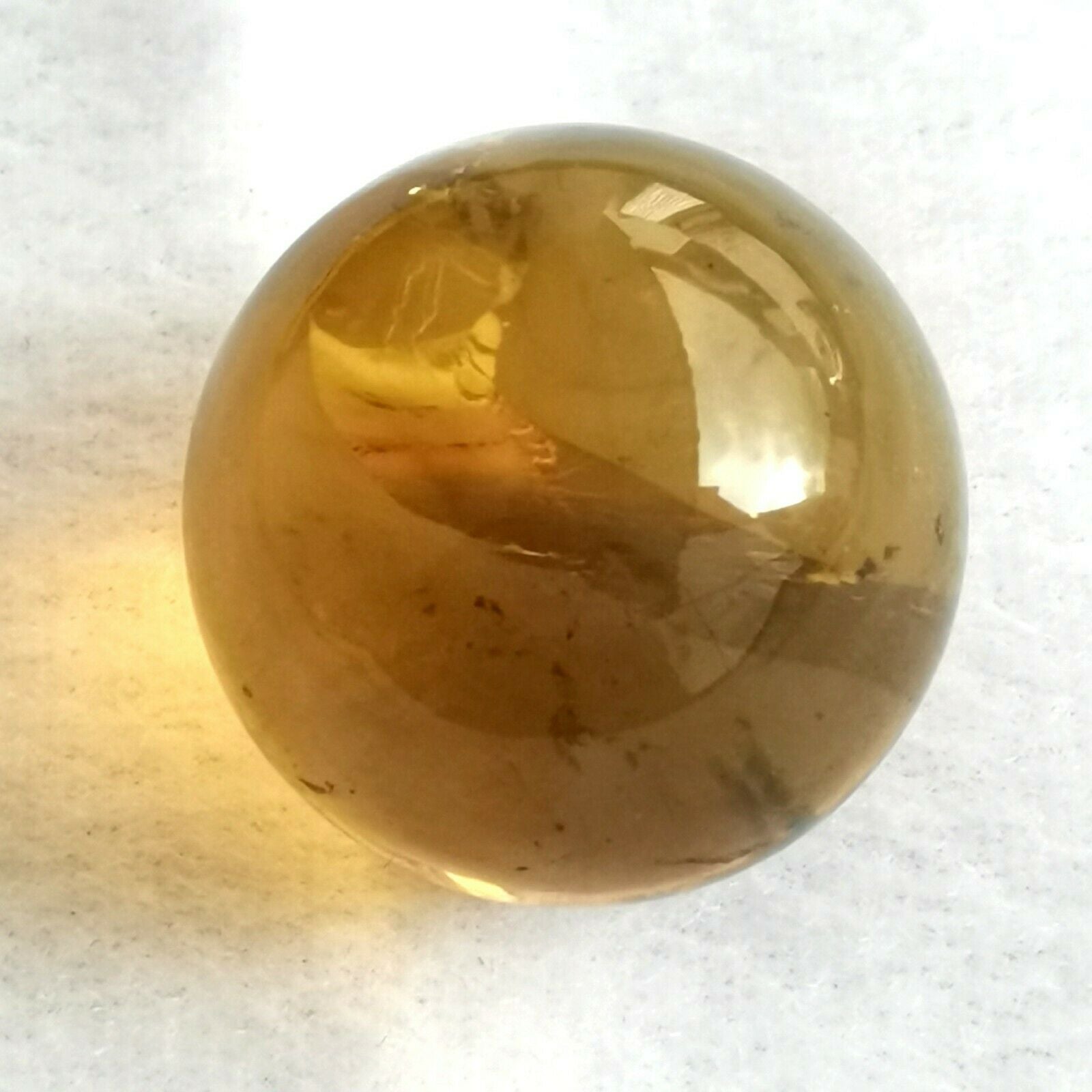 Beautiful Blue Green Amber Ball 13.6g