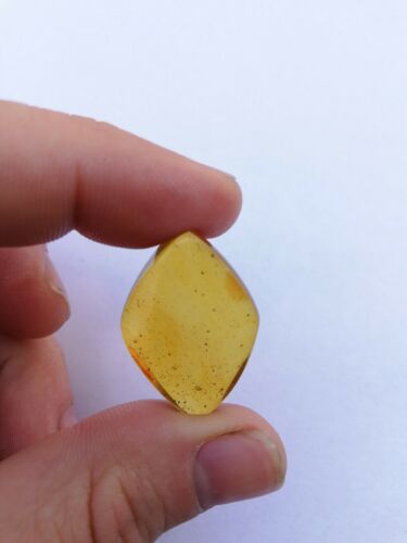 Mexican Amber 4.1g fully polished cabochon pendant