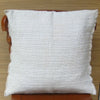 Cream Cushion Cover Sham Pillow Woolen Cotton Mayan Mexican Chiapas