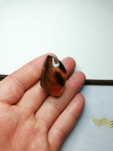 Mexican Amber 6.8g fully polished cabochon pendant