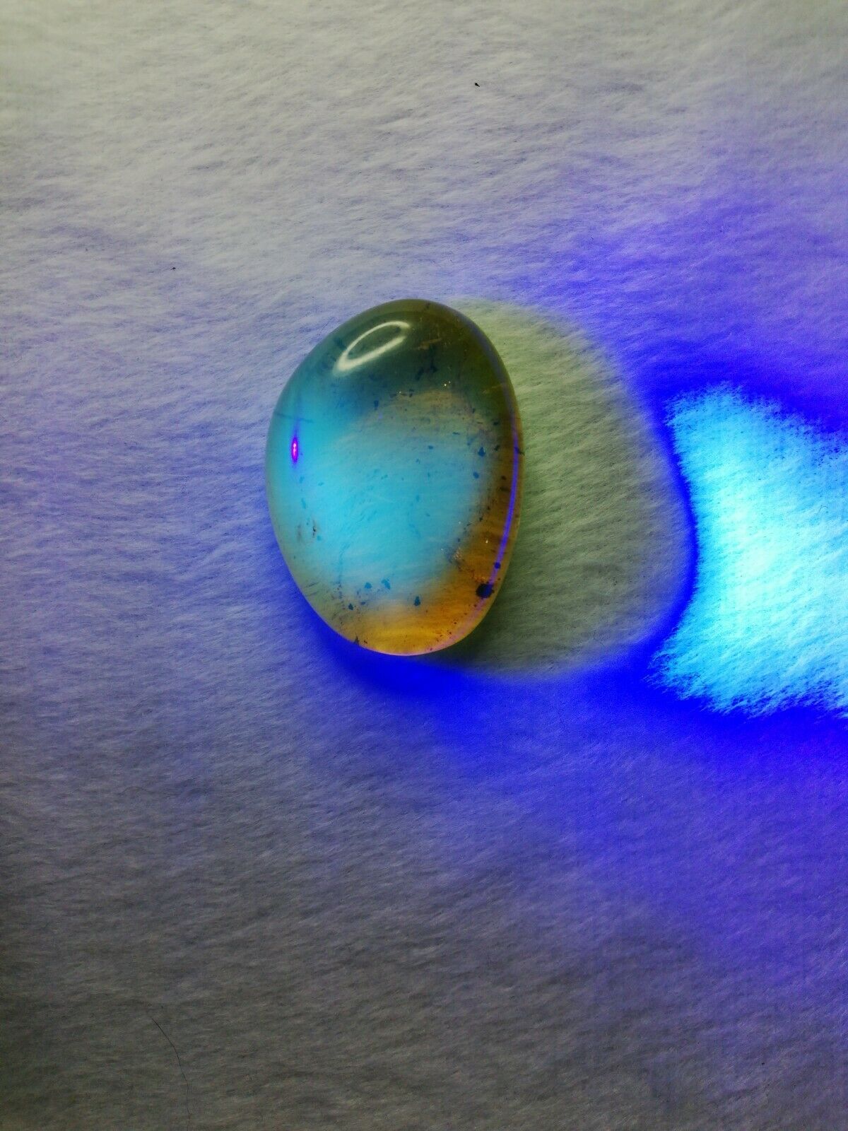 Honey Mexican Amber 9.6g fully polished cabochon pendant