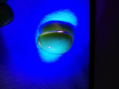 Clear blue green Mexican Amber 13.7g Nice Round shape pendant