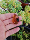 Mexican Amber 6.8g fully polished cabochon pendant