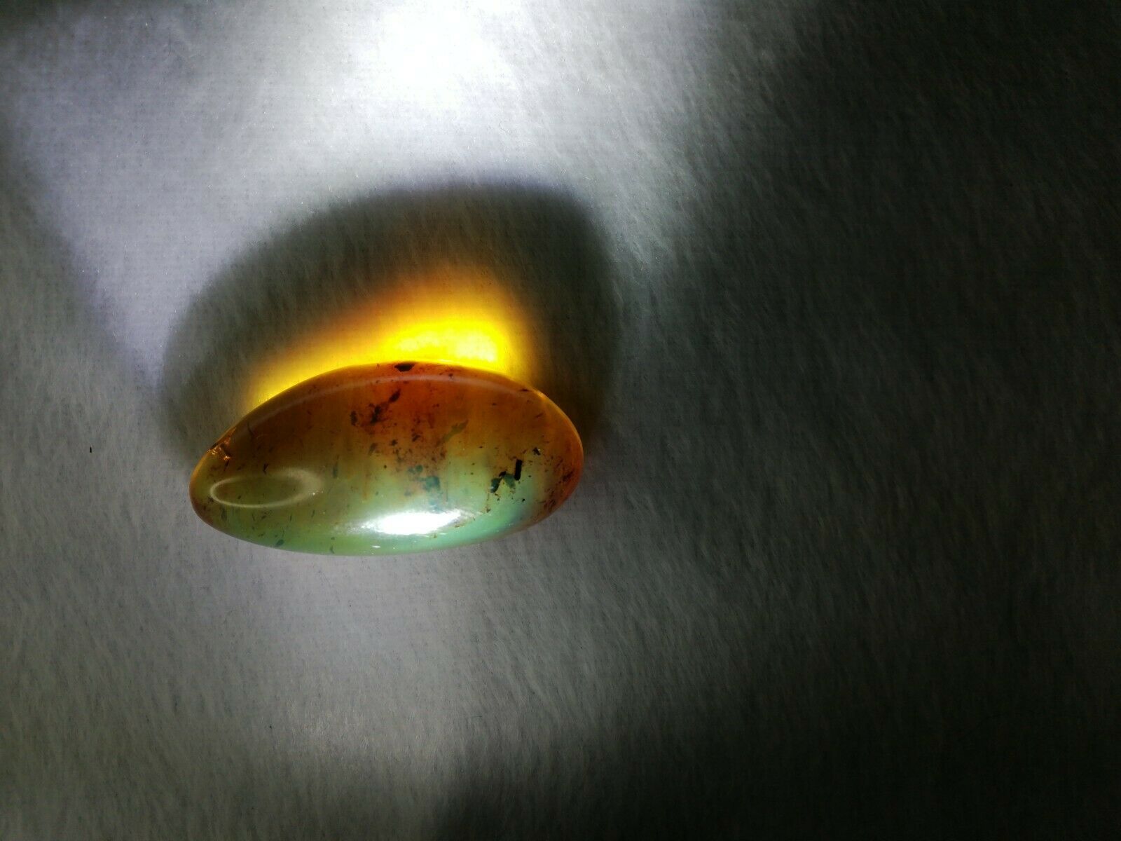 Honey Mexican Amber 9g fully polished cabochon pendant