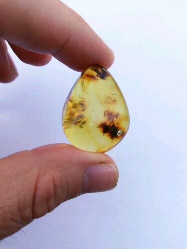 Clear Mexican Amber 8.2g fully polished pendant