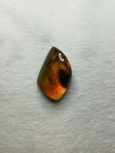 Mexican Amber 6.8g fully polished cabochon pendant