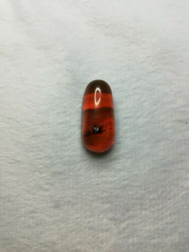 Red cognac Mexican Amber 3.1g fully polished pendant cabochon