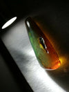 Dark Cognac Mexican Amber 27.9 fully polished blue green