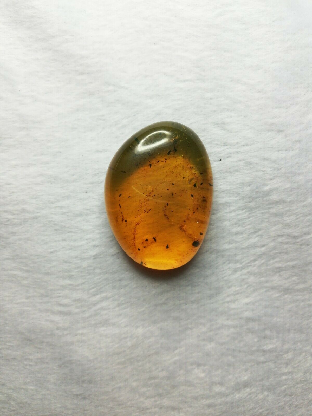 Honey Mexican Amber 9.6g fully polished cabochon pendant