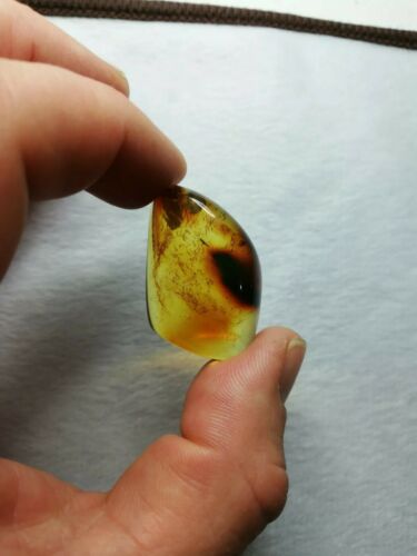 Mexican Amber 6.8g fully polished cabochon pendant