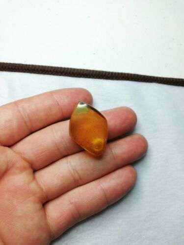Mexican Amber 4.1g fully polished cabochon pendant
