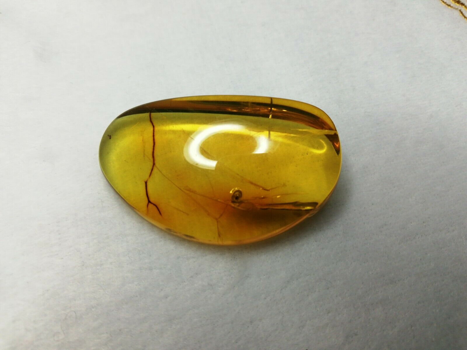 Clear Mexican Amber 10g fully polished with enhydro