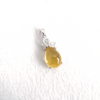 Mexican Amber Drop Pendant 925 Silver with Cubic Zirconia