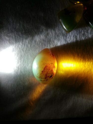 Red green Mexican Amber 10g Good round shape and flat base