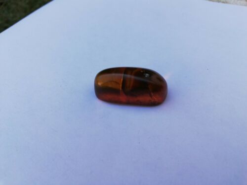 Red cognac Mexican Amber 3.1g fully polished pendant cabochon