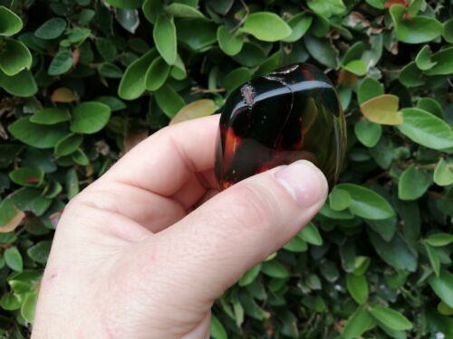 Red green Mexican Amber 31.8g natural full polished