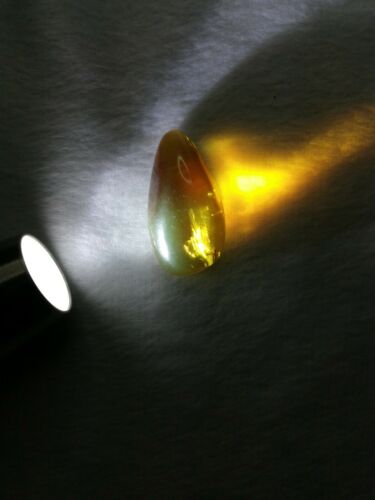 Mexican Amber 5g fully polished pendant with drop shape