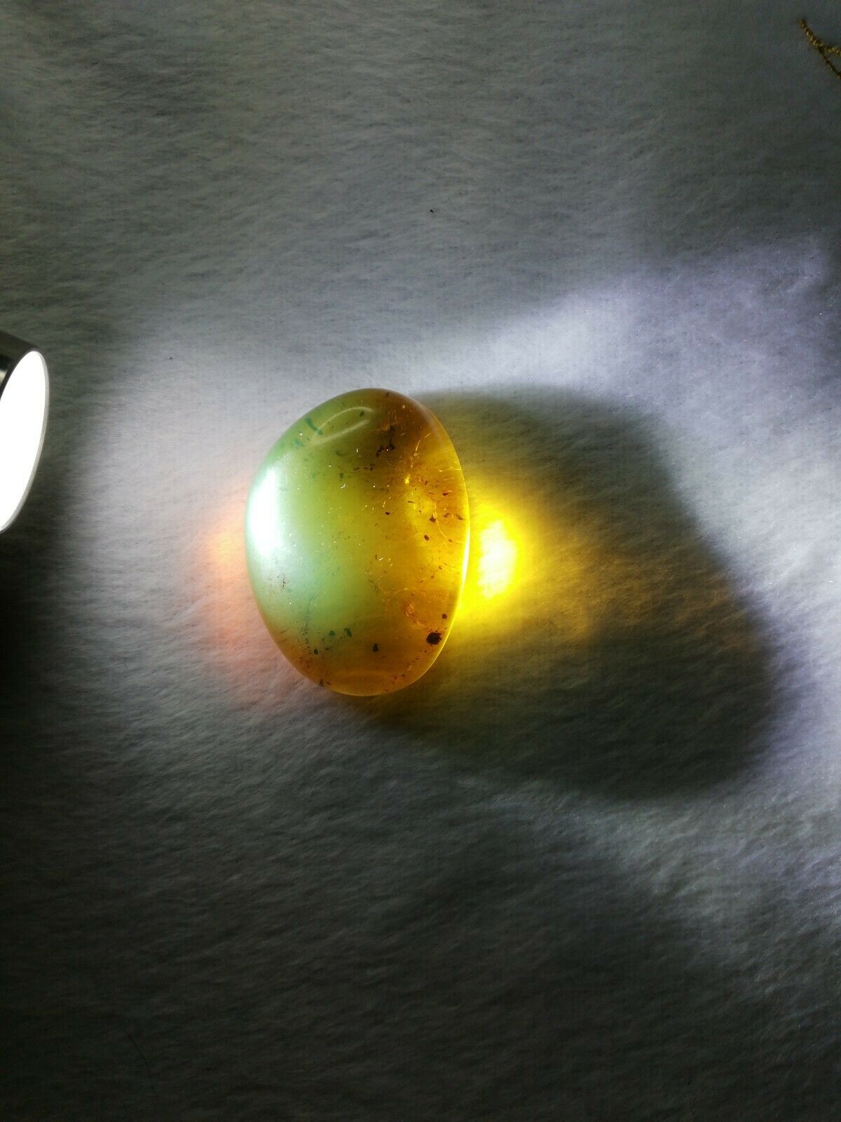 Honey Mexican Amber 9.6g fully polished cabochon pendant