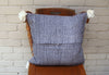 Mexican Handwoven Lavender Cream Cushion Cover Sham Cotton Mayan Mexican Chiapas