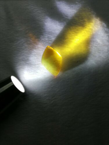Mexican Amber 4.1g fully polished cabochon pendant