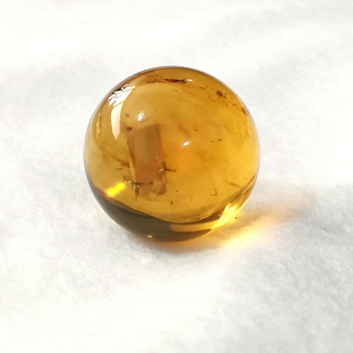 Beautiful Blue Green Amber Ball 13.6g