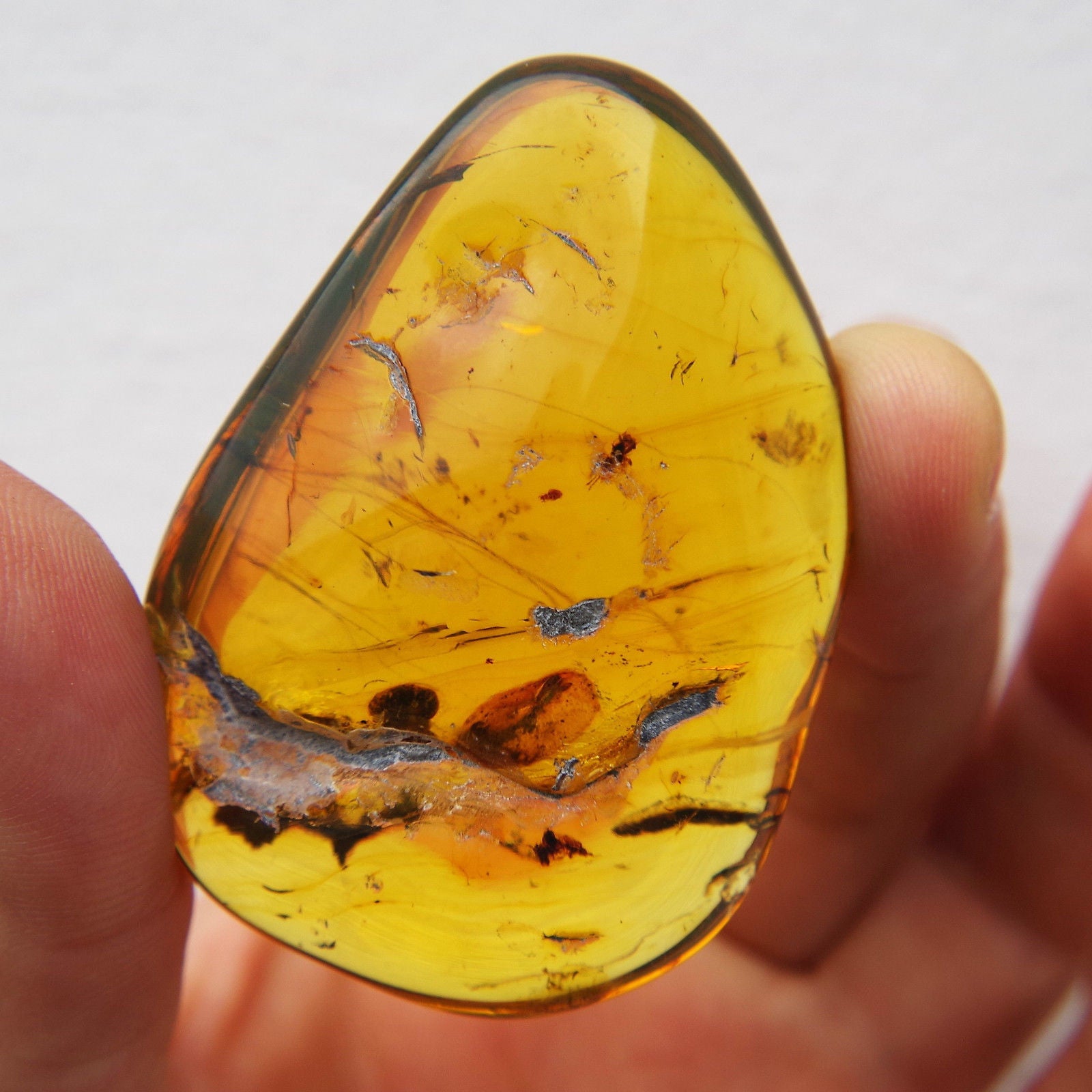amber colored stones