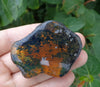 Mexican Inclusion Amber Green Flourescence Top Polished 20g