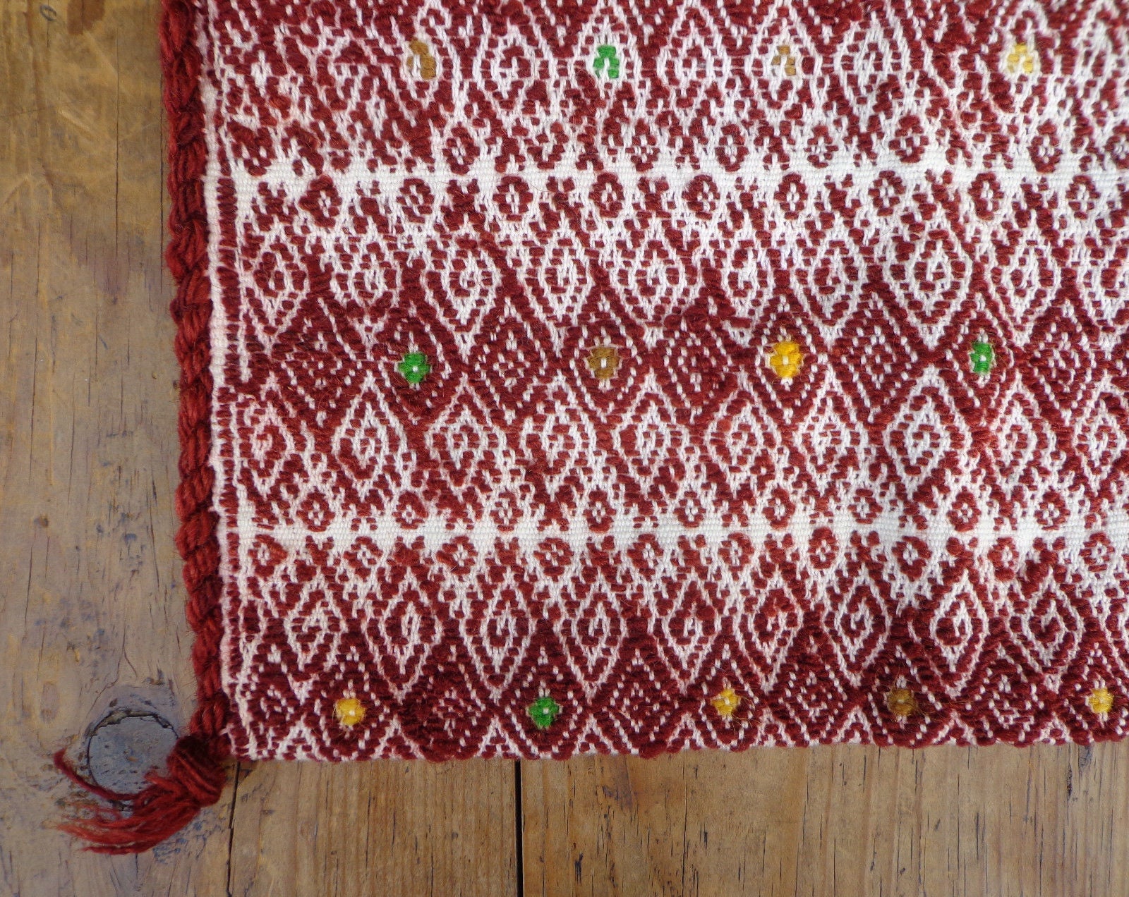 Mexican Bag Satchel Handwoven Chiapas Mayan woolen and cotton