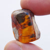 Red Green Mexican Amber Stone Good Clarity w Some Bubbles Inside 6.3g