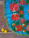 Guatemala Pillow Cushion Cover Mayan with Colorful Flowers Embroidered